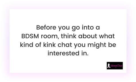 This option specialized in all things BDSM and bondage. . Bdsm chatting